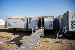 خدمت‌رسانی بیمارستان سیار برکت در عمود ۹۸۹ طریق الحسین