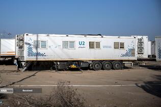 خدمت‌رسانی بیمارستان سیار برکت در عمود ۹۸۹ طریق الحسین