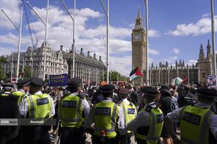 دستگیری 365 نفر از حامیان فلسطین توسط پلیس لندن