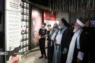 بازدید حجت‌الاسلام سیدعبدالفتاح نواب، نماینده ولی‌فقیه در امور حج و زیارت از موکب الاقصی فلسطینیان در مسیر مشایه و کربلای معلی 