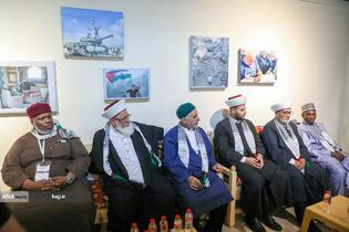 بازدید حجت‌الاسلام سیدعبدالفتاح نواب، نماینده ولی‌فقیه در امور حج و زیارت از موکب الاقصی فلسطینیان در مسیر مشایه و کربلای معلی 