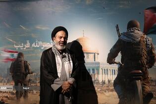 بازدید حجت‌الاسلام سیدعبدالفتاح نواب، نماینده ولی‌فقیه در امور حج و زیارت از موکب الاقصی فلسطینیان در مسیر مشایه و کربلای معلی 