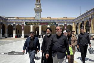 حضور حجت‌الاسلام سیدعبدالفتاح نواب، نماینده ولی‌فقیه در امور حج و زیارت در مسجد کوفه