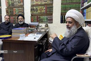 دیدار حجت‌الاسلام نواب، نماینده ولی‌فقیه در امور حج و زیارت با آیت‌الله عبدالکریم حائری