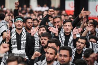 مراسم عزاداری هیأت‌های دانشجویی در حسینیه امام خمینی(ره)