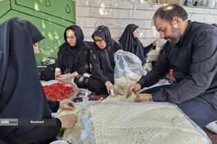 برپایی موکب خادمیاران و یاوران رضوی منطقه دارالمومنین در مسیر پیاده‌روی جاماندگان اربعین