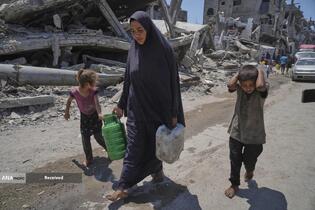 تشنگی زیر آوار و محاصره در غزه