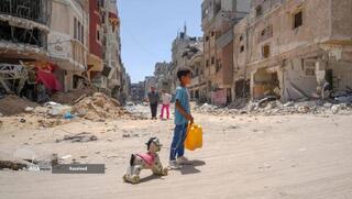 تشنگی زیر آوار و محاصره در غزه