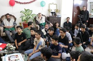 دیدار خادمیاران رضوی با خانواده شهید علیرضا قنبری