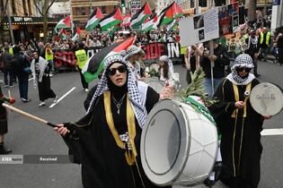 راهپیمایی مردم شهرهای استرالیا در حمایت از غزه