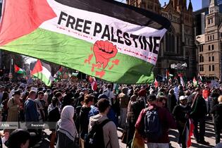 راهپیمایی مردم شهرهای استرالیا در حمایت از غزه