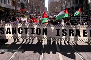 راهپیمایی مردم شهرهای استرالیا در حمایت از غزه