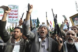 تشییع پیکر شهدای حملات رژیم صهیونیستی به یمن