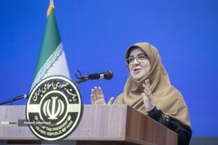 نشست خبری فاطمه مهاجرانی سخنگوی دولت با خبرنگاران