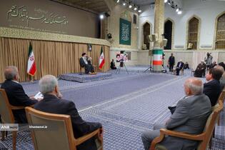 دیدار رئیس‌جمهور و اعضای هیئت دولت با مقام معظم رهبری