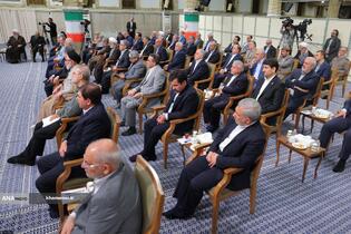 دیدار رئیس‌جمهور و اعضای هیئت دولت با مقام معظم رهبری