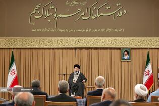 دیدار رئیس‌جمهور و اعضای هیئت دولت با مقام معظم رهبری