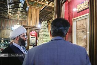 مراسم افتتاح نمایشگاه « آیینه‌های نعت» آیین گرامیداشت ۱۵۰۰مین سالگرد میلاد پیامبر اکرم(ص) با حضور حجت‌الاسلام والمسلمین محمد قمی رییس سازمان تبلیغات اسلامی