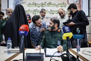 سردار حسین معروفی معاون هماهنگ‌کننده بسیج و رئیس ستاد گرامیداشت چهل و پنجمین هفته دفاع مقدس