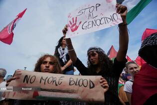 اعتراضات سراسری مردم ایتالیا در حمایت از فلسطین