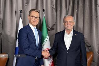 دیدار روسای جمهور ایران و فنلاند