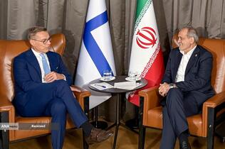 دیدار روسای جمهور ایران و فنلاند