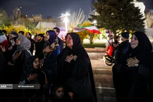 مراسم عزاداری در سوگ رهبر شهید انقلاب - میدان ونک