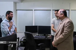 بازدید حسین قرایی مدیرکل روابط عمومی سازمان صداوسیما از خبرگزاری آنا