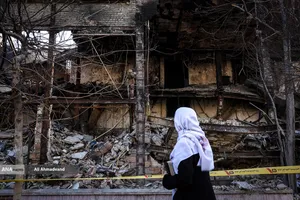 تخریب و آتش سوزی اموال عمومی در تهران