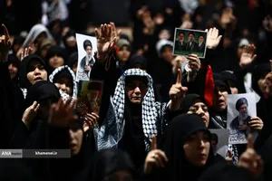 عزاداری هیئت&zwnj;های دانشجویی به مناسبت اربعین حسینی در جوار محل شهادت رهبر شهید انقلاب