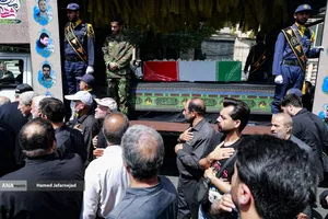 تشییع و تدفین پیکر مطهر بسیجی شهید حسین یوسفخانی