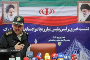 سرهنگ حسین باباپور رئیس پلیس مبارزه با مواد مخدر تهران بزرگ