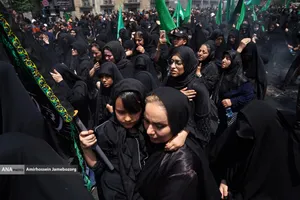 خیمه سوزان ظهر عاشورا - چهارراه گلوبندک تهران