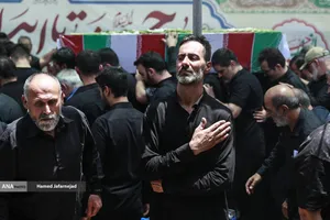 تشییع و خاکسپاری شهدای حملات رژیم صهیونیستی در قطعه42 بهشت زهرا(س)