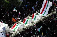 تشییع و بدرقه پیکر شهدای اقتدار ایران -3