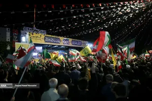 اجتماع مردم ساری در حمایت از رهبر انقلاب و نیرو&zwnj;های مسلح