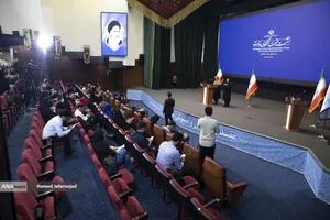 نشست خبری فاطمه مهاجرانی سخنگوی دولت با خبرنگاران