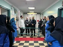 حضور میدانی رئیس دانشگاه آزاد استان تهران در کنار مجروحان و کادر درمان بیمارستان بوعلی