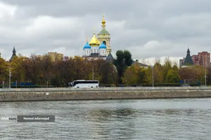 رود موسکوا در شهر مسکو - روسیه