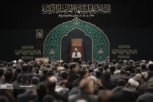 عزاداری شام شهادت حضرت فاطمه(س) با حضور رهبر معظم انقلاب