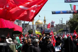 تشییع پیکر مطهر آقای شهید ایران و خانواده ایشان در مشهد
