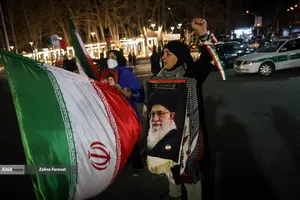 مراسم عزاداری در سوگ رهبر شهید انقلاب - میدان تجریش