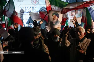 مراسم عزاداری در سوگ رهبر شهید انقلاب - میدان تجریش