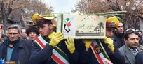 استقبال دانشگاهیان از شهدای گمنام در میاندوآب
