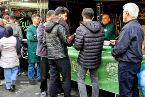 برپایی موکب مضیف الرضای(ع) منطقه ۱۴ در ایام شهادت ام&zwnj;الشهداء(س) 