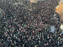 حال و هوای مراسم وداع با رهبر شهید امت در مصلی تهران