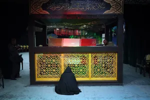 مراسم وداع با پیکر شهید علی اکبر گندمی