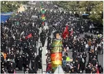 در مسیر حسین؛ تهران قدم‌به‌قدم به اربعین می‌رسد/ روایتی از موشک‌ها و پرچم‌های انتقام +عکس و فیلم