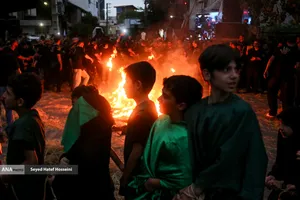 عزاداری و آیین خیمه&zwnj;سوزی عصر عاشورا در هیئت قمر بنی&zwnj;هاشم ساری