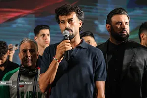 آیین استقبال از ملی پوشان 